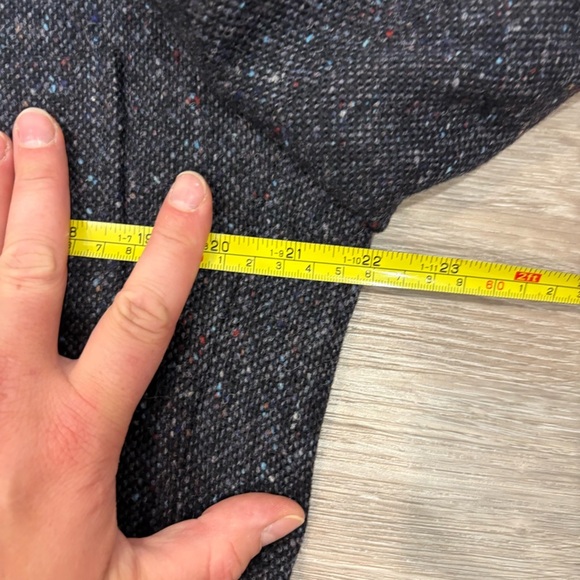 Vintage Scotland Wool Tweed Mens Gray Brown Sport Coat Blazer Jacket 42R - Picture 15 of 16